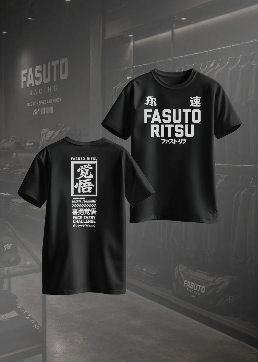 Fasuto Kakugo Tee, front and back