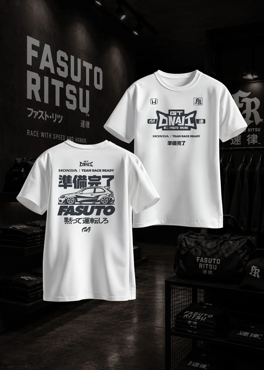GT Onaji Race Ready Tee, front and back