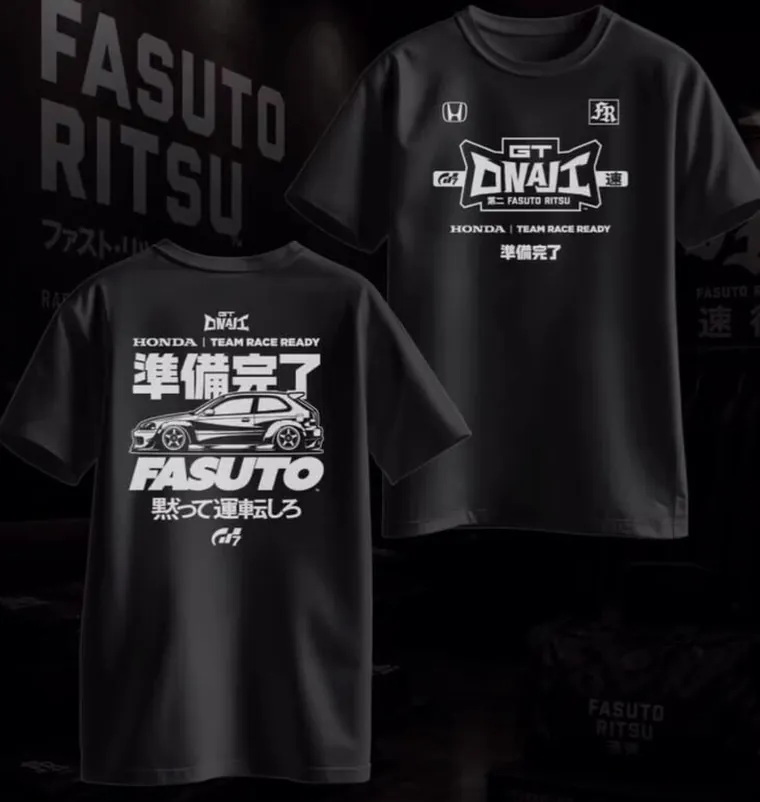 GT Onaji Race Ready Tee, front and back