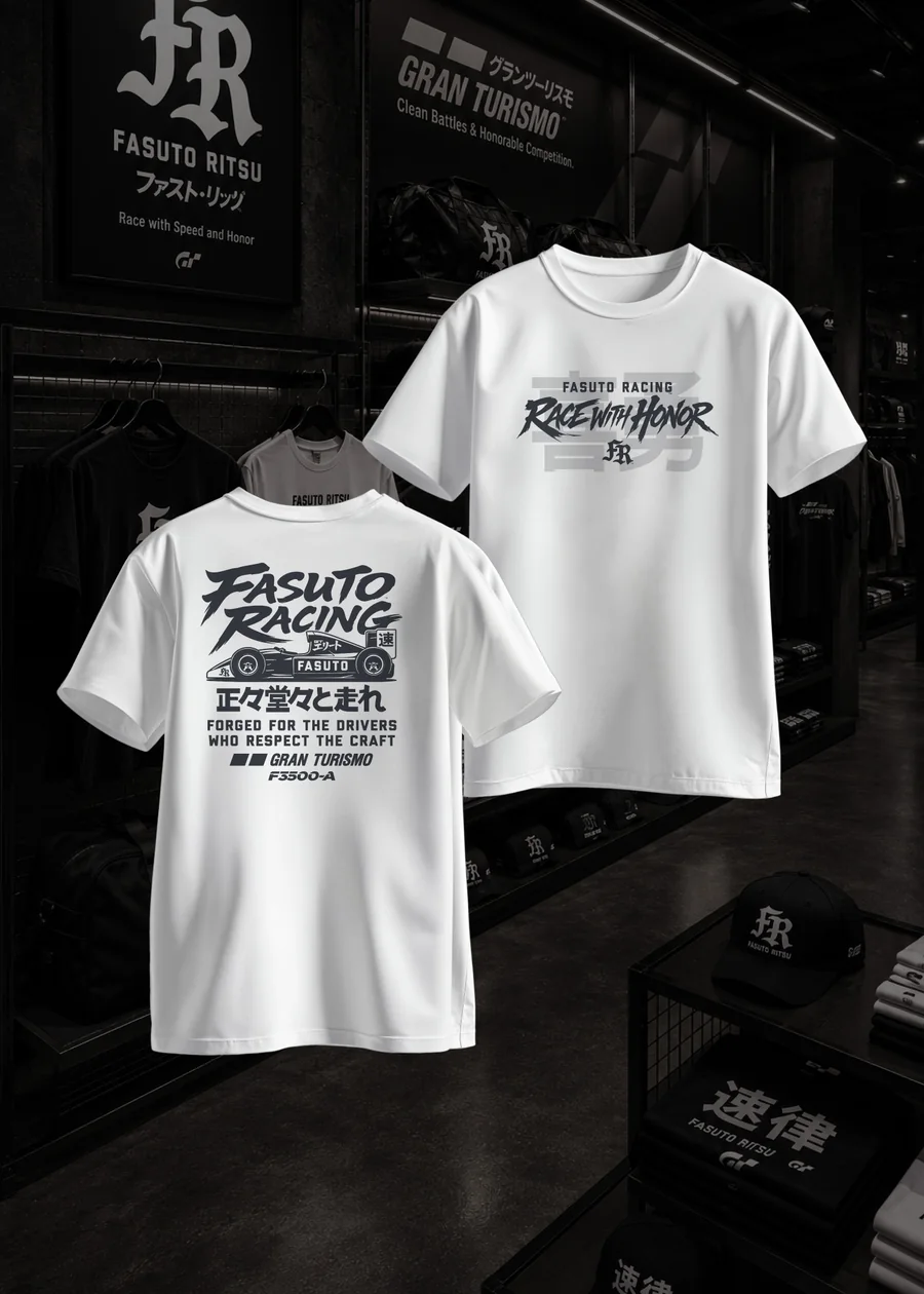 GT Erito Race with Honor Tee, front and back