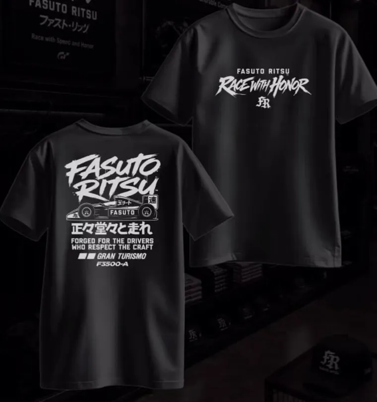 GT Erito Race with Honor Tee, front and back