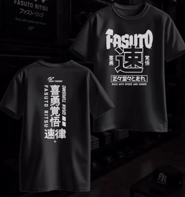 Fasuto Speed Kanji Tee, front and back
